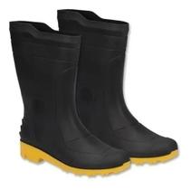 bota preta com solado amarelo grendene numero 45/46