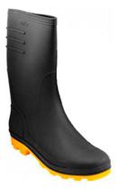 Bota preta pvc sola amarela vonder tamanho 42