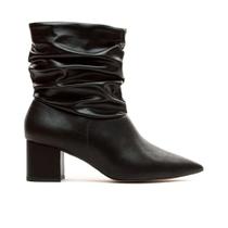 Bota Preta Slouchy Cano Curto Cecconello 1905001-13 Bota Preta Slouchy Cano Curto Cecconello 1905001-13