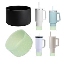 Bota protetora de silicone TFAK para copo Stanley Quencher 20 onças 30 onças 40 onças e IceFlow 20 onças 30 onças e garrafa de água Hydro Flask 350-700 ml