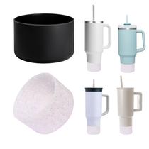 Bota protetora de silicone TFAK para copo Stanley Quencher 590 ml 900 ml 1,2 L e IceFlow 590 ml 900 mL e garrafa de água Hydro Flask 350-710 ml