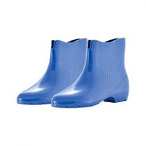 Bota Pvc Azul Femin.Pat Rca 34