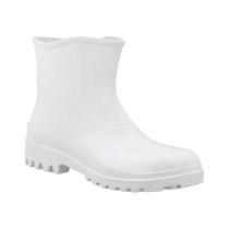 Bota Pvc Bracol Cano Curto Branca Ca 37456 (39) Com Forro