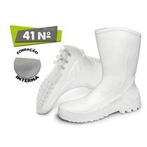 Bota Pvc Branca C/ Forro ALLWORK