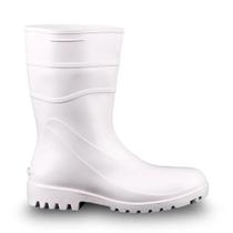 Bota PVC Branca Cano médio com Forro 82BPC600 Bracol