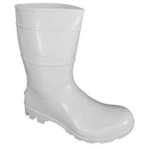 Bota Pvc Branca Com Forro Cano 30 Cm Nº35/36