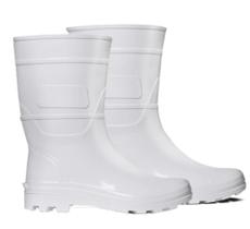 Bota PVC Branca, tamanho 41 , Cano 25cm marca Crival Bota PVC Branca, tamanho 41 , Cano 25cm marca Crival