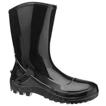 Bota PVC C/C Preta Forrada Vulcaflex - Marluvas