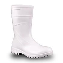 Bota pvc cano curto branca