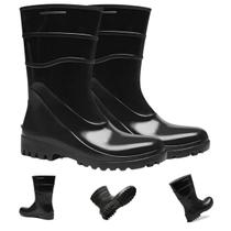 Bota Pvc Cano Medio Bracol Impermeável Limpeza Forrada Epi