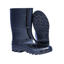 Bota PVC Cano Médio sem Forro Preta 45 6028P - Kadesh