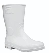 Bota Pvc Impermeável Galocha Branca Cano Curto Sem Forro Leve Bota Pvc Impermeável Galocha Branca Cano Curto Sem Forro Leve