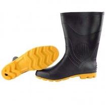 Bota pvc p.forte c/forro preta sola amarela 41 grendene Bota pvc p.forte c/forro preta sola amarela 41 grendene