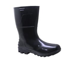 Bota PVC Safety Boots Cano Médio Preta Kadesh 6028P
