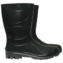 Bota Pvc sem Forro com Cano Curto Preta - Cartom