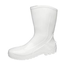 Bota PVC Vulcaflex Branca Cano Médio 27cm com Meia 41