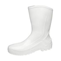 Bota PVC Vulcaflex Branca Cano Médio 27cm sem Meia 42