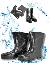Bota PVC Work Cano Médio Preta com Membrana Fina Innpro Bota PVC Work Cano Médio Preta com Membrana Fina Innpro