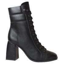 Bota Quiz 64-1787-42 Salto Bloco Ankle Boot Feminino