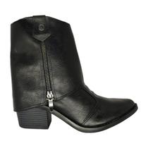 Bota quiz cano médio capa zíper feminina -61-1922-15