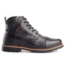 Bota Rafarillo Masculina Couro Zíper Aumenta Altura Casual Bota Rafarillo Masculina Couro Zíper Aumenta Altura Casual