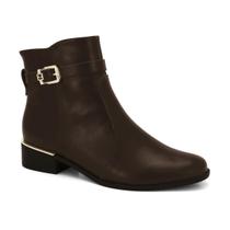 Bota Ramarim 2453104-1 Coturno Fivela Feminino