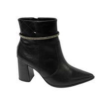 Bota Ramarim 2468102 Couro Natural Preto Bota Ramarim 2468102 Couro Natural Preto