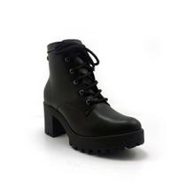 Bota Ramarim Ankle Boot Tratorada Napa Bio Plus Preto