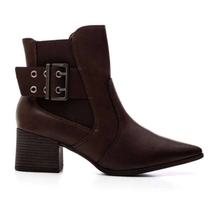 Bota Ramarim Cano Curto - Feminino - Marrom Bota Ramarim Cano Curto - Feminino - Marrom