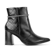 Bota Ramarim Cano Curto Strass Feminina Bota Ramarim Cano Curto Strass Feminina