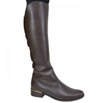 Bota Ramarim Cano Longo Feminino 22-53106 Marrom