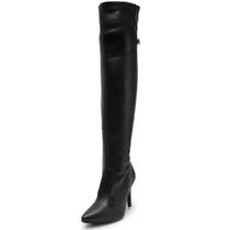 Bota Ramarim Comfortflex Detalhes Cano Alto Feminina - Preto Bota Ramarim Comfortflex Detalhes Cano Alto Feminina - Preto