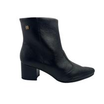Bota Ramarim Couro Preta 2657101 Cano Curto Bico Fino - Preto 37 Bota Ramarim Couro Preta 2657101 Cano Curto Bico Fino - Preto 37