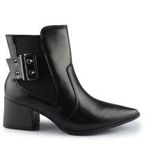 Bota ramarim feminina cano curto casual 25-59132 preto Bota ramarim feminina cano curto casual 25-59132 preto