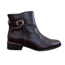 Bota Ramarim Fivela Feminina 2453104 Café