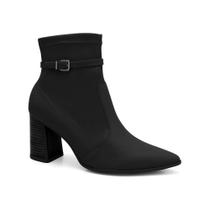 Bota Ramarim Salto Alto Feminina Preta 2458101-3 Bota Ramarim Salto Alto Feminina Preta 2458101-3