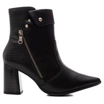 Bota Ramarim Salto Bloco Bico Fino 25-58131