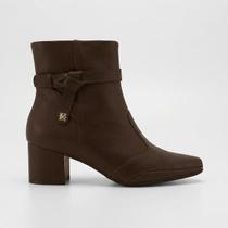Bota Ramarim Total Comfort Em Couro Marrom