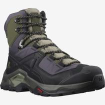 Bota Salomon Quest Elements GTX Masculina - Preta / Verde Bota Salomon Quest Elements GTX Masculina - Preta / Verde