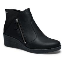 Bota Salto Anabela L8467 Feminina - Preta