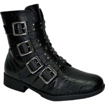 Bota Salto Baixo Leci Conforto Tendência Moda 653006 Piccadilly