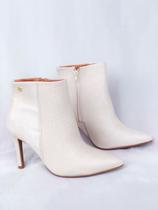 Bota Salto Fino Rosa/Creme/Tan/Preto Vizzano