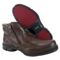 Bota Sapato Couro Original Anatomic Gel Floater Brown Ref: 7887