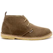 Bota Sapato Masculino Vintage Couro Camurça Confortável Casual Sola Crepe Macia Bota Sapato Masculino Vintage Couro Camurça Confortável Casual Sola Crepe Macia
