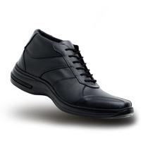 Bota Sapato Social Cano Alta Cadarço Masculino Preto Conforto Trabalho Passeio Casual Bota Sapato Social Cano Alta Cadarço Masculino Preto Conforto Trabalho Passeio Casual