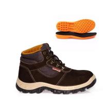 Bota Segurança Bracol 4018Denn4400Ll Bico Pvc Couro Nobuck