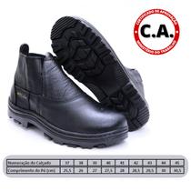 Bota Segurança Couro Legítimo Para Trabalho Pronta Entrega - Storo Shoes