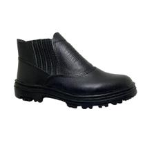 Bota Segurança Couro Legítimo Trabalho Com CA Blaqueada Bota Segurança Couro Legítimo Trabalho Com CA Blaqueada