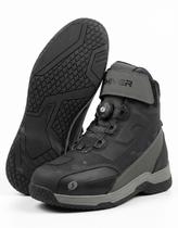 Bota Shiver Fortezza Unissex Cano curto Motociclista com Proteção para Moto Preta