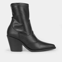 Bota Shoestock Western Bico Fino Salto Médio Feminina